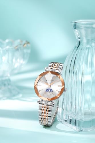 Image of Giordano Premium Watch for Women - Elegant Round Cut Glass Dial with Stainless Steel Strap & Quartz Movement