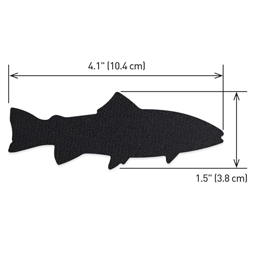 Image of GEAR AID Tenacious Tape Repair Patches - Peel-and-Stick Nylon Gear Patches for Jackets, Tents, Sleeping Bags, Backpacks, and Outdoor Gear - Fix Rips, Tears, and Holes, 3 Patches, Fish