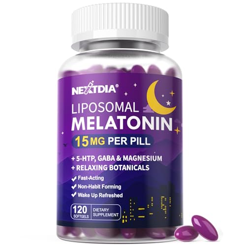 Liposomal Time Release Melatonin + Magnesium Sleep Supplement 120 Softgels