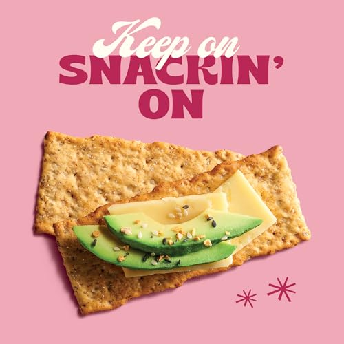 Image of Back to Nature - Pink Himalayan Sea Salt Multigrain Flatbread Crackers - Made With Real Ingredients like Wheat Flour and Whole Grains - Enjoy a Seriously Tasty Non-GMO Snack - 5 ounce (Pack of 2)