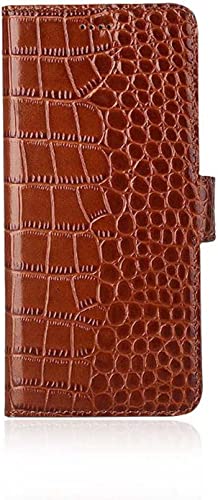 Étui en cuir iPhone 14 marron avec support et porte-cartes amovible