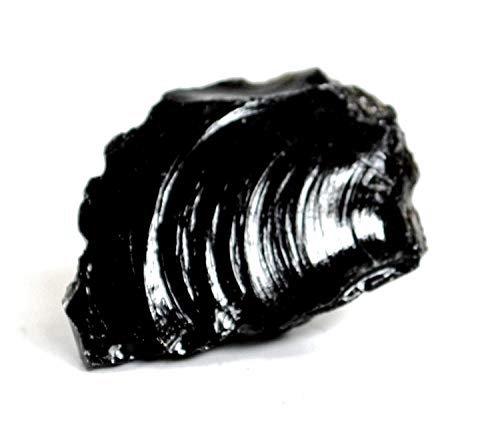 Cristallo di ossidiana grezza, caricato con