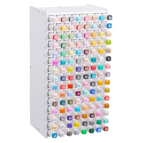 Kryndle Marker Storage Pen Organiser for 120 Markers Adjustable Dividers