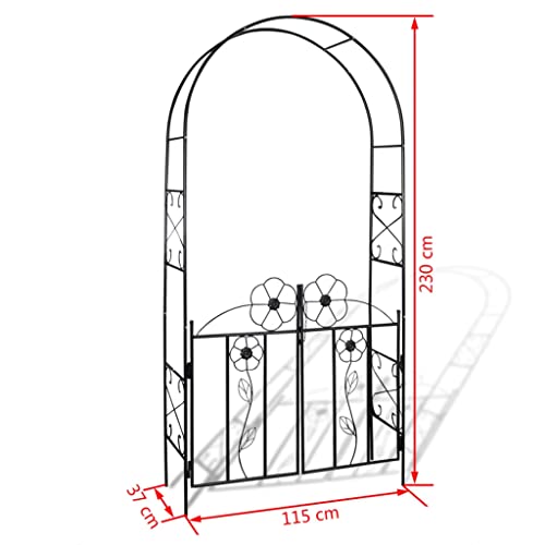 Vidaxl Garden Arch Door Arbors Gazebos Canopies Rose Archway Outdoor Patio #TOP5