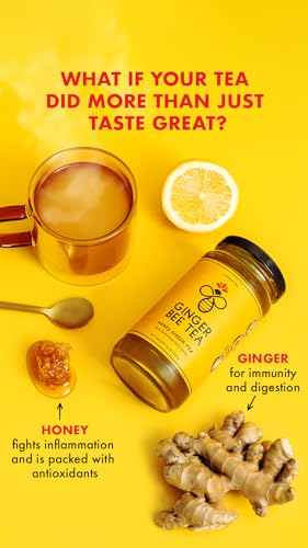 Image of Ginger Bee Honey Ginger Tea Concentrate, Real Honey, Caffeine-Free, 15 oz