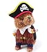 Topsung Cool Caribbean Pirate Pet Halloween Costume for Small to Medium Dogs/Cats, Size S