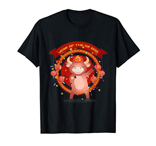 Chinese New Year 2022 Costume Boy Girl Outfit Year Of The Ox T-Shirt
