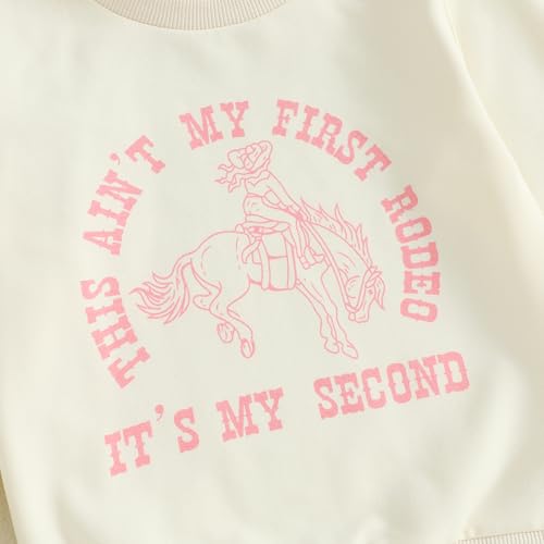 Toddler Baby Girl Boy 2nd Birthday Outfit This Ain't My First Rodeo It's My Second T-Shirt Sweatshirt Fall Clothes4