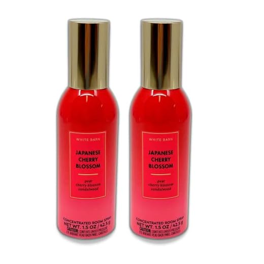 Bath and Body Works 2 Pack Concentrated Room Spray Japanese Cherry Blossom 1.50 Oz.
