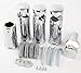 Brackets for Heated Towel Rail Radiators Set of Universal Fit Flat Or Curved Chrome