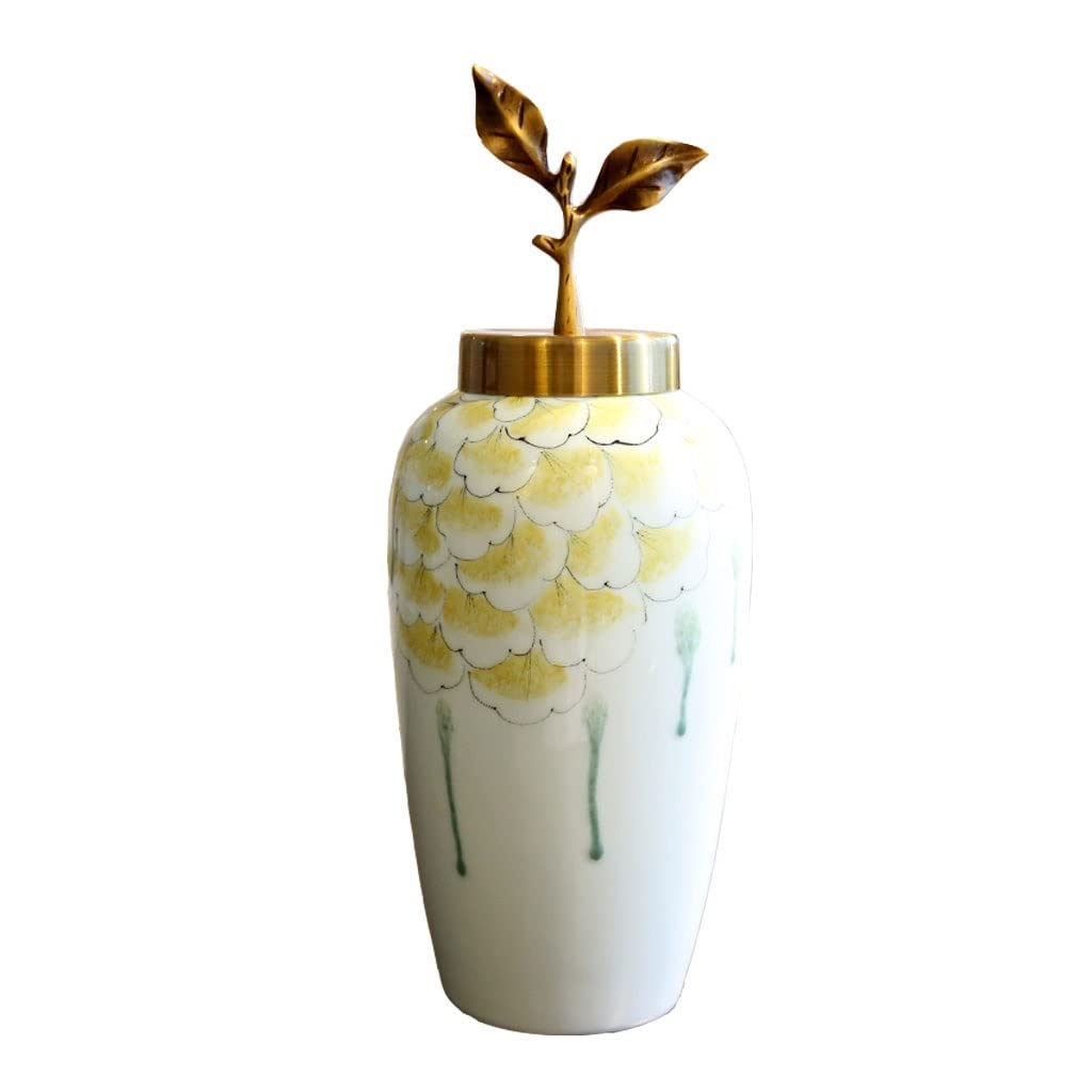 asdchZen Vases Modern Home Ceramic Vase Decoration Living Room Tv Cabinet Flower Arrangement Table Decoration Dried Flower Decoration Flowers Vases