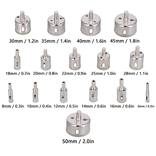 Kit de 30 piezas de brocas para mármol y vidrio miniatura 4