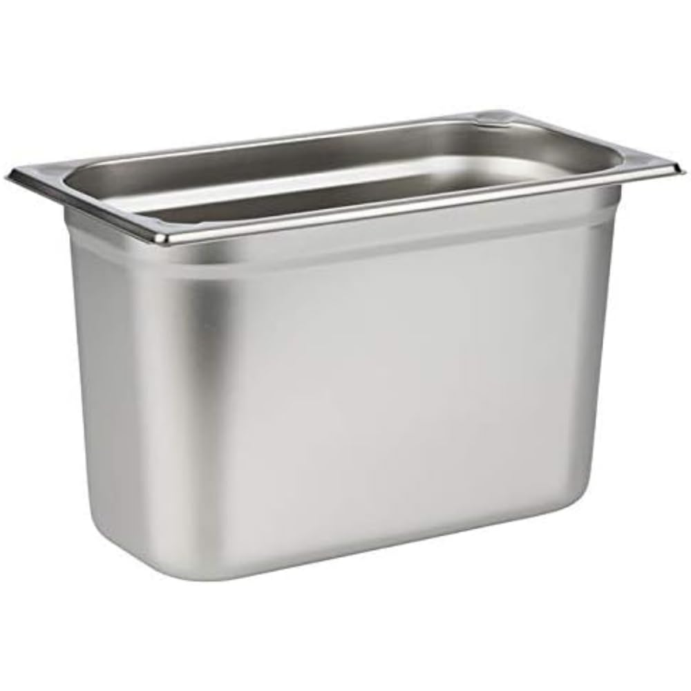 APS 81308 GN 1/3 Behälter, rostfreier Gastronormbehälter Edelstahl, Abmessungen 175 x 325 mm/Höhe 200 mm/Volumen 7,0 Liter
