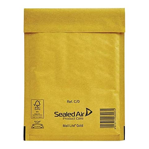 100 Gold Padded Envelopes by LAORICI Cover