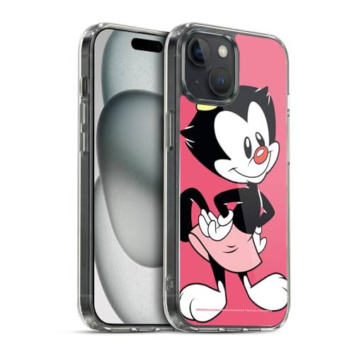 Funda de gel Animaniacs para iPhone 15 carcasa suave de TPU con dibujos