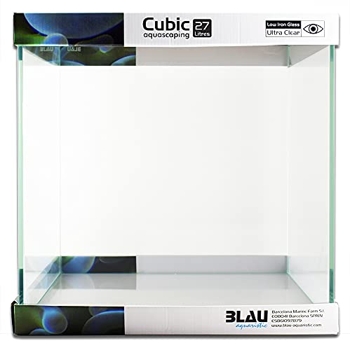 Blau Aquaristic Cubic Aquascaping 27, Transparente Blau Aquaristic Cubic Aquascaping 27, Transparente