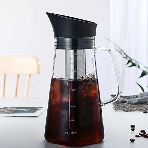 Coffee Press Glass Coffee Maker Coffee Pot Espresso Coffe Machine with Stainless Steel Filter Pot Tea Pot Pots