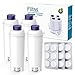 Produktbild Fiitas DLSC002 WasserFilter und Entkalker-Tabletten 18pc für Delonghi Kaffeemaschine Magnifica s Dinamica, ECAM, ESAM, ETAM Serie, Wasser weich machen, Kalk reduzieren(4 stück)