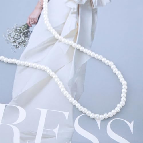 Boho Hochzeit Weißer Kleine Perlen Halskette Dünne Zierliche Perle Halsband Anhänger Mini Perlen Kette Braut Minimalistische Perlenbesetzt Choker Zarter Halsreif Niedlicher Vintage Einfache Frauen