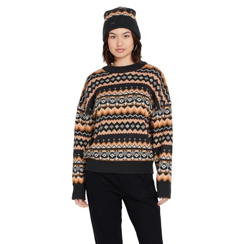 Image of Volcom Women's Not Fairisle Oversized Crew Neck Sweater