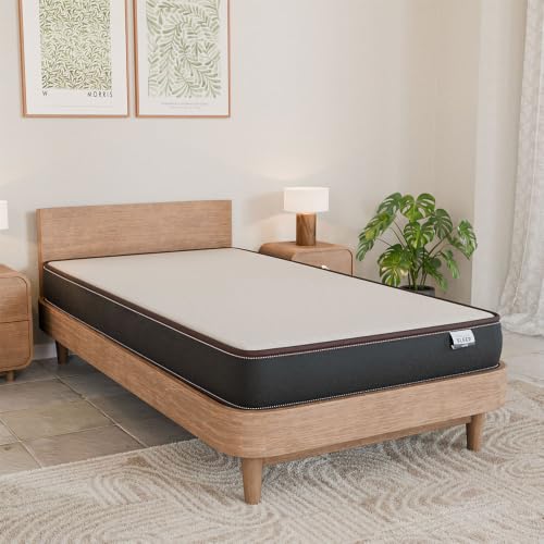Image of Nilkamal SLEEP Lite Dual Comfort 4 Inch Mattress | 10 Year Warranty | Reversible Design | Soft & Firm Sides | Superior HD Foam | Breathable Knitted Fabric | Bed Mattress | Single Size (72 x 35 x 4)
