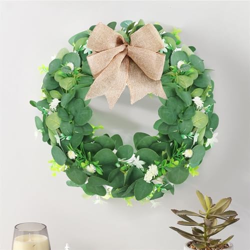 Décorations extérieures de Noël couronne de fleurs suspendue hôtel 2pc