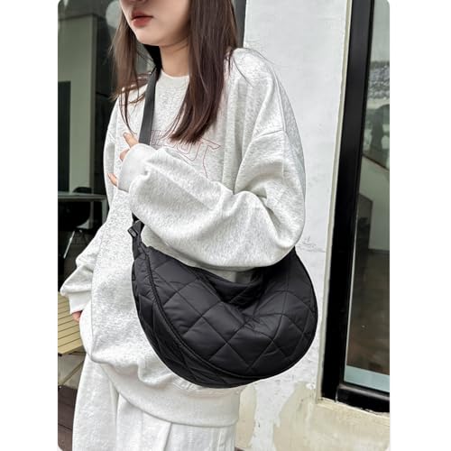 Medium Puffer Crossbody Bags for Women Quilted Puffer Crossbody Purse Puffer Travel Purses Shoulder Bag2