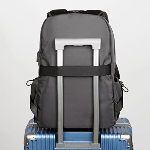 Mochila deportiva de nailon ligera resistente al agua con puerto USB miniatura 5