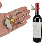 AM 58Khz Wine Security Tags (100 Pcs) - Adjustable Metal Lanyard Anti-Theft Locks, Reusable Retail Anti-Theft...