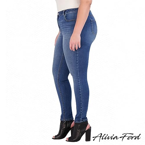 Plus Size Jeans for Women – High Waisted Skinny Jeans for Women – 29”2