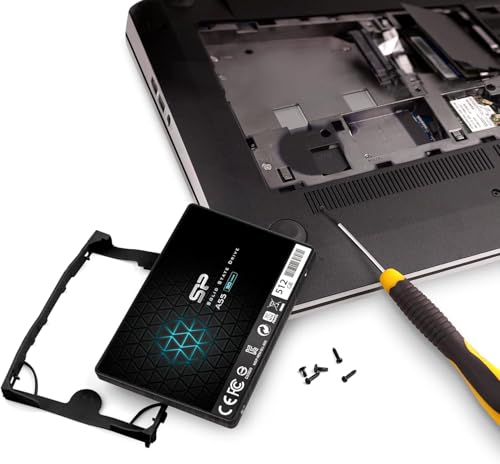 Image of Silicon Power-512GB SSD 3D NAND A55 SLC Cache Performance Boost SATA III 2.5 inch 7mm (0.28 inch) Internal Solid State Drive Black