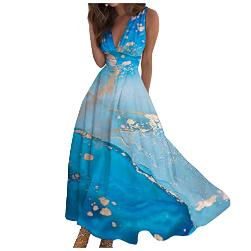 Robe Bohème Grande Taille De Soirée Longue Noire Femme Chic Été Mi Longue Robes Turquoise 2XL