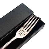 OCQBI May The Fork Be with You 7.87' Engraved Fork, with Black Box, Gifts for Star Wars Fans
