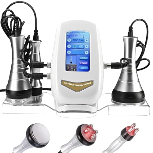 Binlingdaily Máquina de cavitación 40K, máquina de esculpir el cuerpo, equipo de belleza profesional 3 en 1, herramienta de cuidado de la piel para cara, brazo, cintura, vientre, pierna