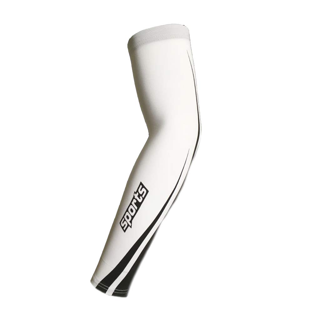 Mangas de compresión BaronHong unisex brazo manga protección UV para deporte al aire libre (negro, XXL)
