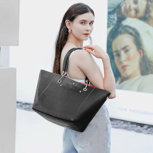 Image of sqlp Large Work Tote Bag for Women Designer Handbags Big Bucket Purses