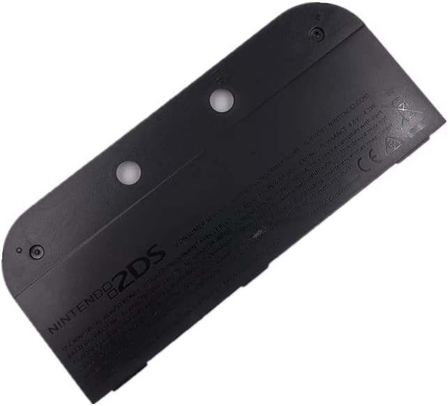 New Replacement Housing Shell Rear Cover Battery Back Cover Case for 2DS Game Console Black