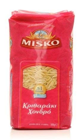 Misko - Greek Orzo Pasta [Risoni Large], (4)- 17.6 Oz. Pkgs. #TOP9
