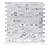 Art3d 10-Sheet Peel and Stick Stone Backsplash Tile for Kitchen, Bathroom - Volakas White Embellished with Metal Silver