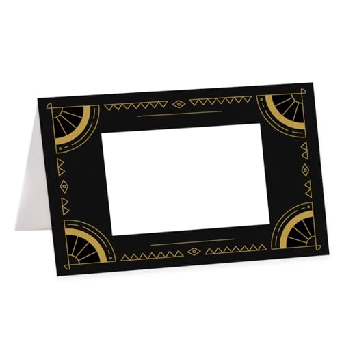 Andaz Press Halloween Name Place Cards for Table Setting, Celestial Tarot Blank Food Labels for Party Buffet Cards, Dessert Table Display, Scored Mini Signs Food Display, 24 Pack 2 x 3.5