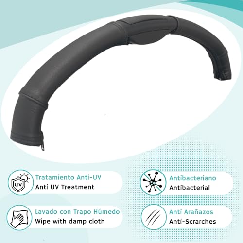 Miniatura 5 de Protectif Fundas De Polipiel Para Manillar Compatible Con Bugaboo Butterfly Se Colocan Sobre Las Fundas Originales