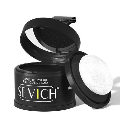 Image of Sevich Hairline Powder, Gray Root Touch Up, Sweatproof, Black