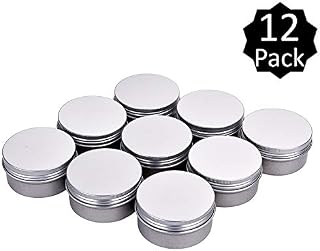 Fizz 3 oz. Metal Tins Cans Bulk Storage Aluminum Jars Round Food Tins