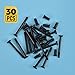 30PCS PC Fan Screws Kit for Computer Cooling Fan Mount with Long & Short Tapping Stainless Steel Screws (M5x10mm 15 Pcs / #6-32x30mm 15 Pcs)