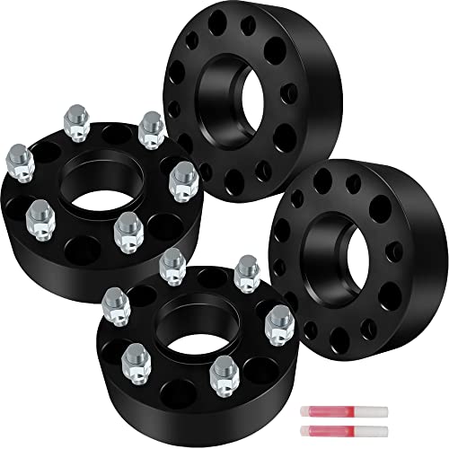 ECCPP 4X 2 inch Hubcentric Wheel Spacers 6 Lug 6x5.5 to 6x5.5 6x139.7mm to 6x139.7mm 78.1 Hub Bore 14x1.5 Fits for Chevrolet Silverado Tahoe Sierra 1500 for Chevrolet Express 1500