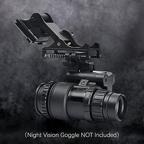 Helmet Accessory Improved Version PVS-14 /PVS-18 Single-Barrel Night Vision Model Metal Dumper(Night Vision Goggle NOT Included)