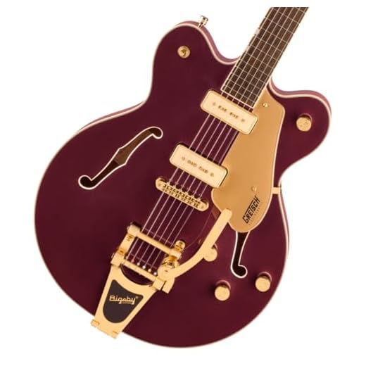 Gretsch Electromatic Pristine LTD Center Block Double-Cut Semi-hollowbody Electric Guitar with Bigsby - Dark Cherry Meta