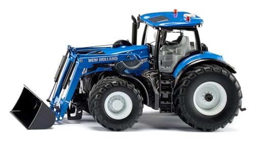 siku 6797, Tracteur New Holland T7,315 Avec Chargeur Frontal, Bleu, Métal/Plastique, 1:32, Commandé, Sans Télécommande, Commande Par Application Possible