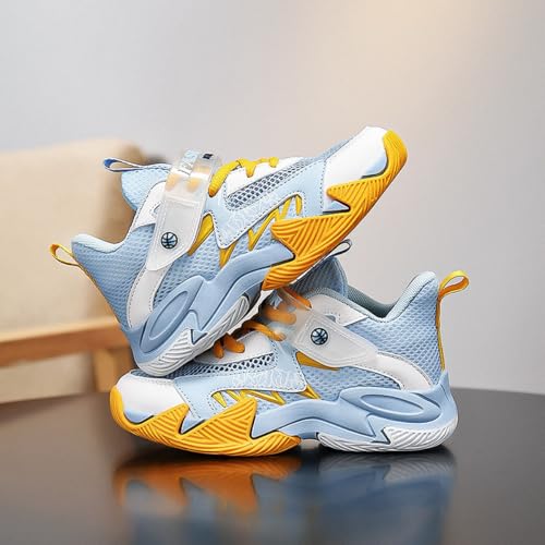 DHOVOR Boys Basketball Shoes Kids Fashion Sneakers Girls Athletic Walking Tennis Shoes for Little Kid/Big Kid3