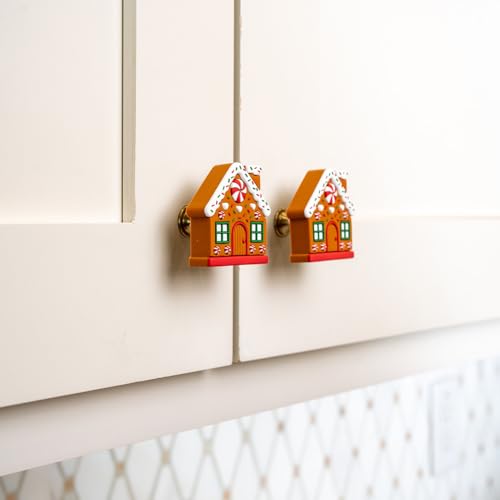 Knobēz: Decorative Knob Covers - Gingerbread House - 12pk - Stretch Over Hardware Decorations, Holiday-Winter-Christmas, Kitchen-Bathroom-Dresser-Home by Knobēz - Image 9